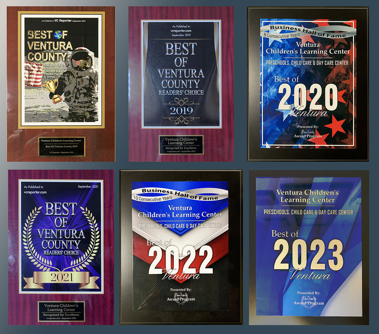 Best of 2019-2023 - In category of Preschools Small business excellence award